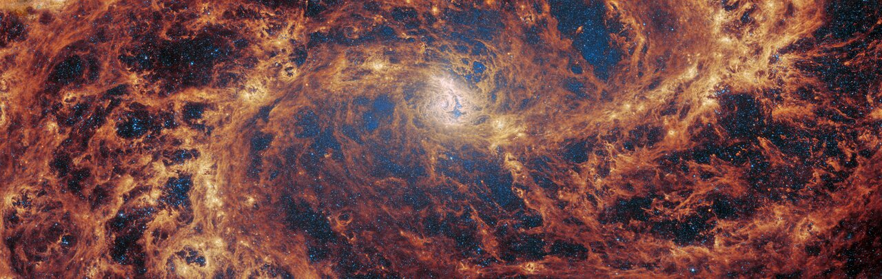 Barred spiral galaxy M83 captured using JWST by SU researchers